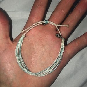 blue and white pura vida bracelet
